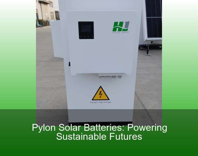 Pylon Solar Batteries: Powering Sustainable Futures